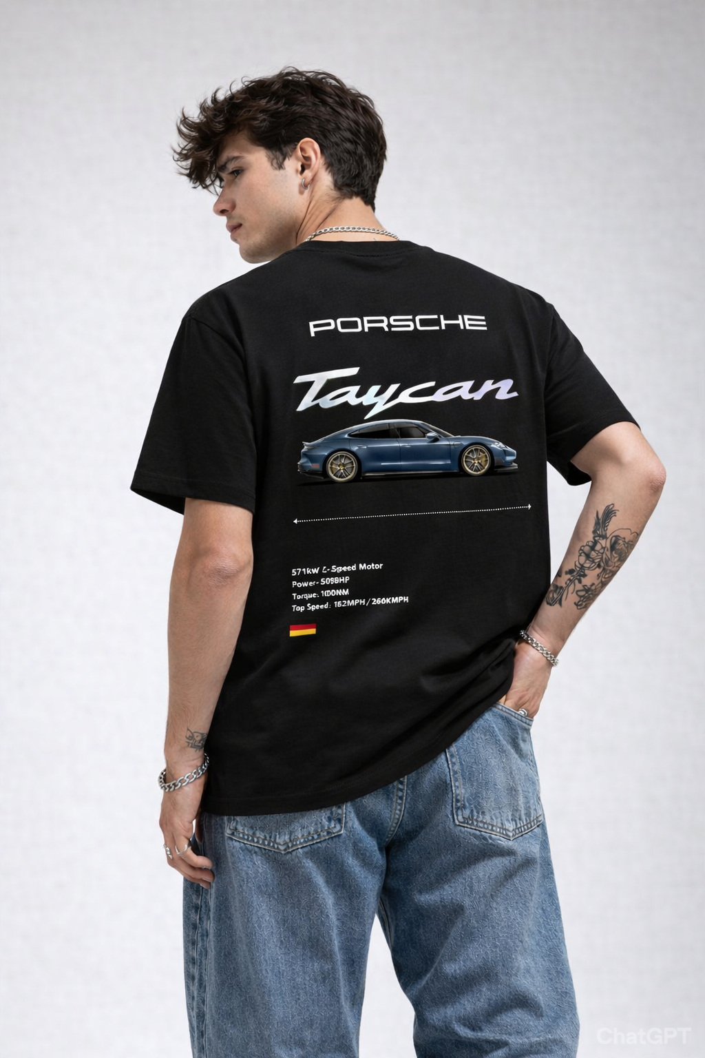 Taycan T-Shirt Black