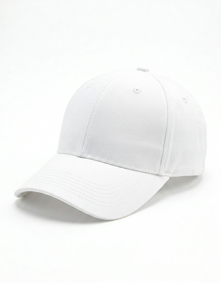 Solid White BaseBall Cap