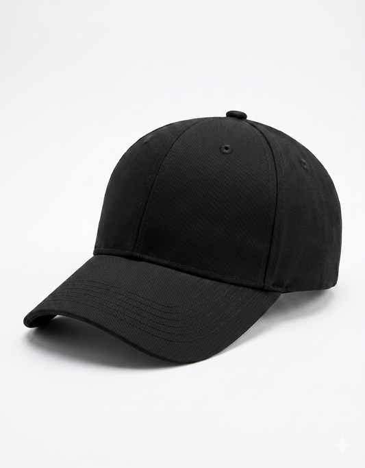 Solid Black BaseBall Cap