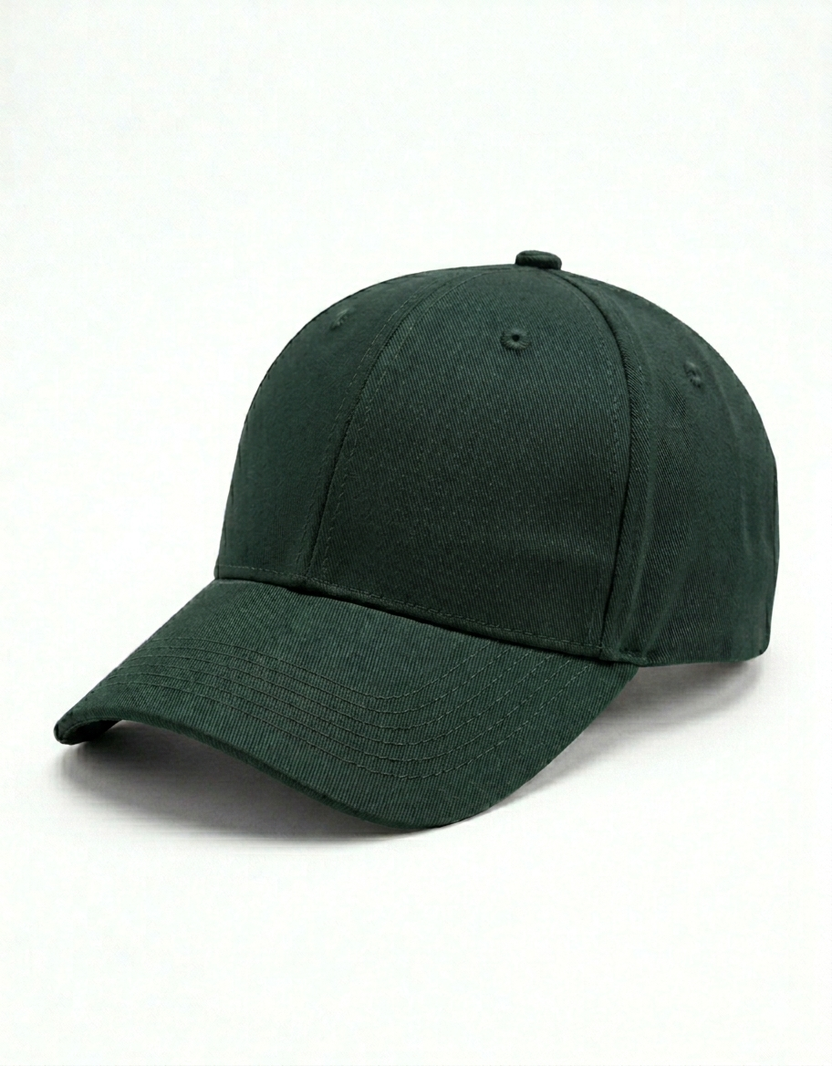 Solid Bottle Green BaseBall Cap